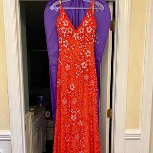 Jovani Fitted Lace Prom Dress